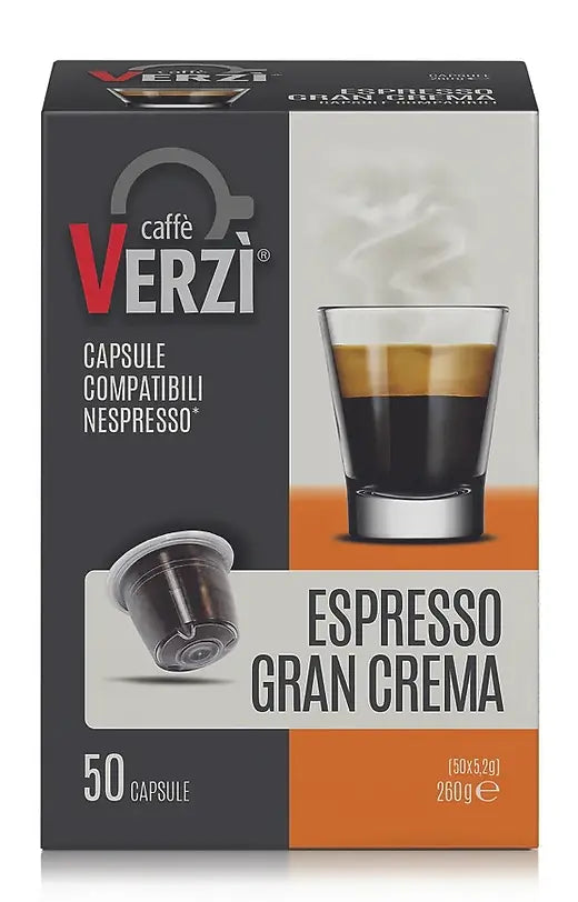 50 capsules Nespresso Verzi gran Crema