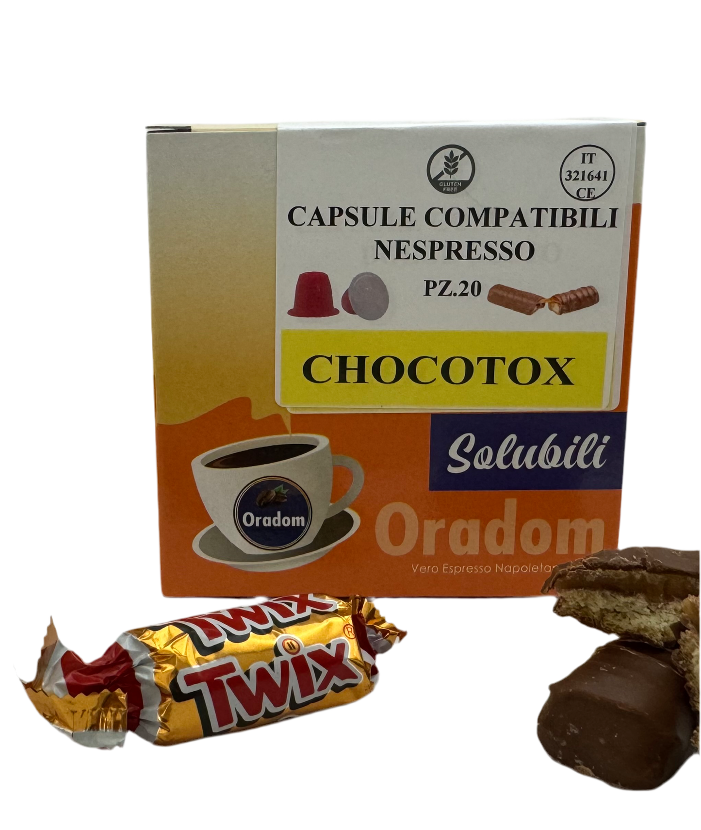 20 capsules Twix* Oradom compatibles Nespresso®