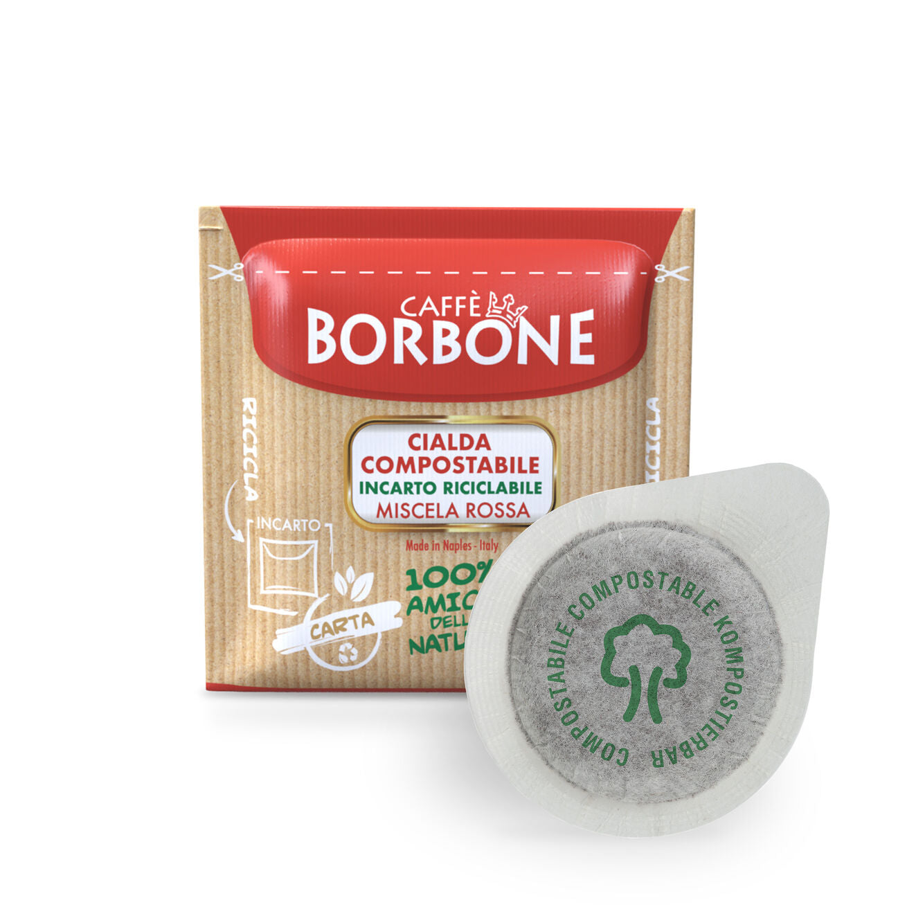 50 Dosettes BORBONE Rossa