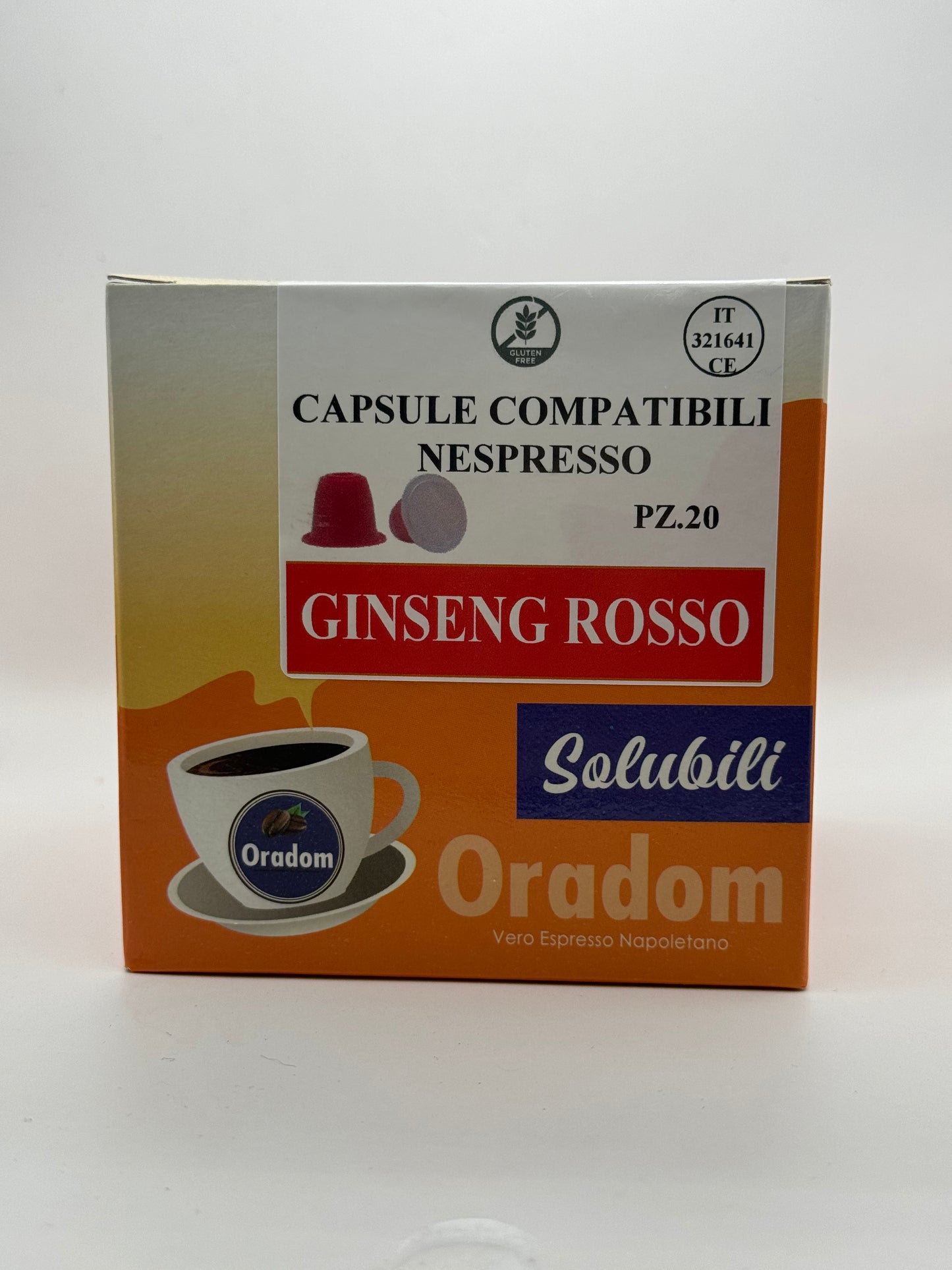 20 capsules GISENG ROUGE Oradom compatibles Nespresso®