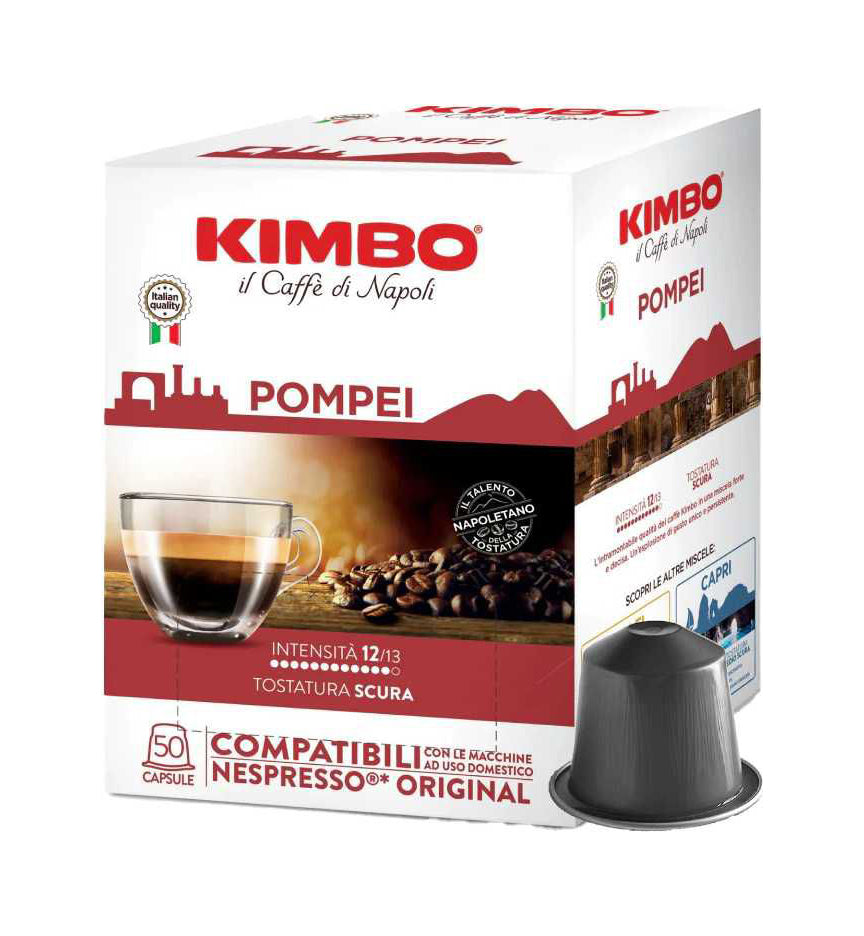 50 capsules Kimbo Pompei - compatibles Nespresso