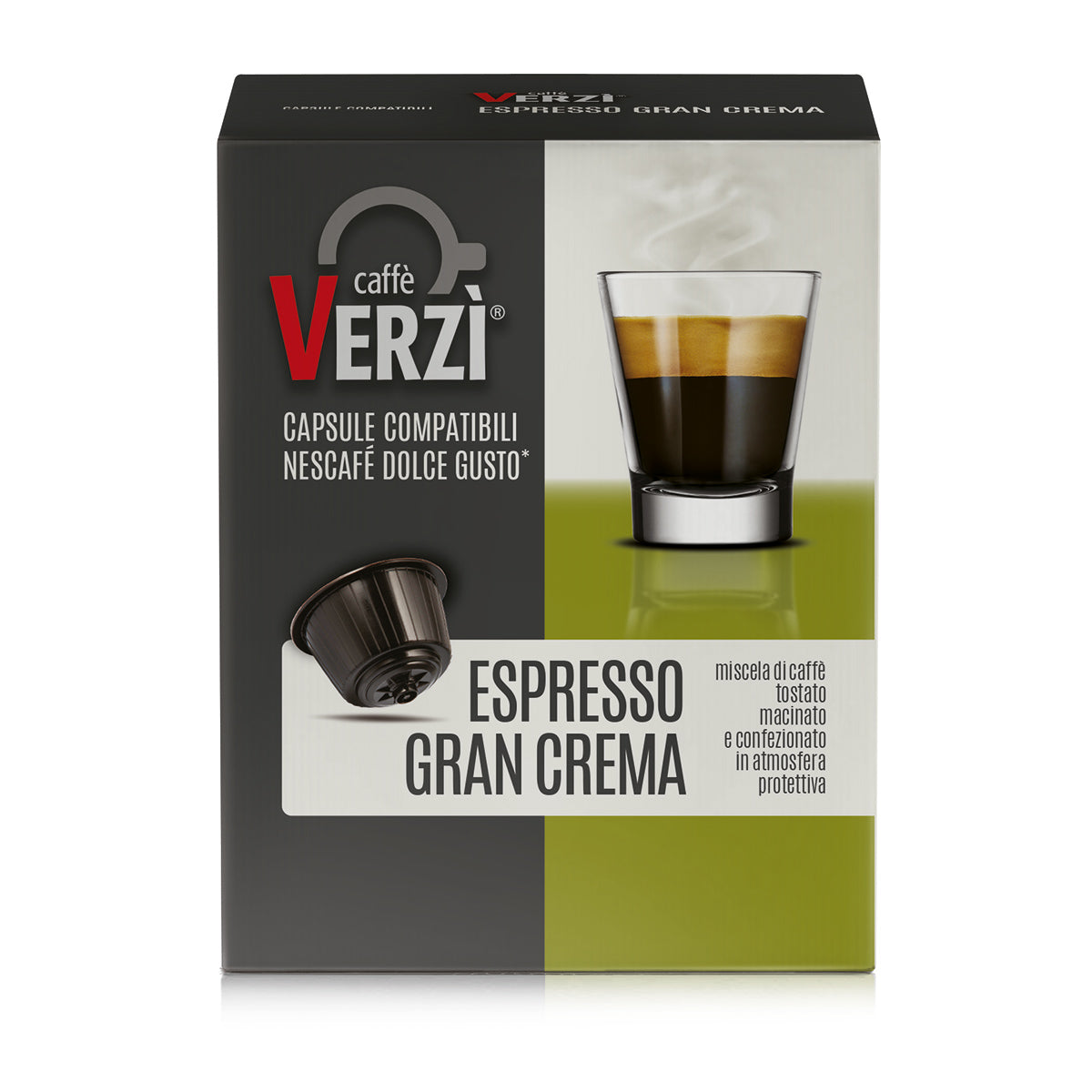30 Capsules Caffè Verzi GRAN CREMA